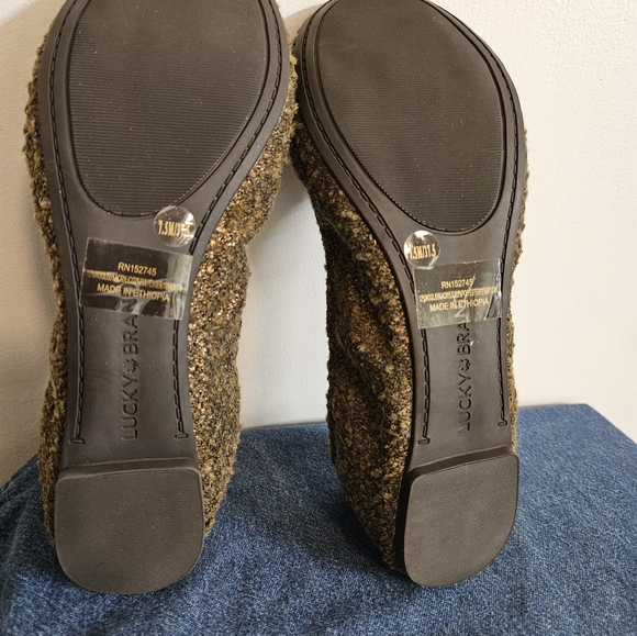 Lucky Brand Emmie Ballet Flat Textile Brown Copper - Picture 7 of 8